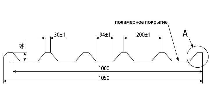 Профнастил НС-44