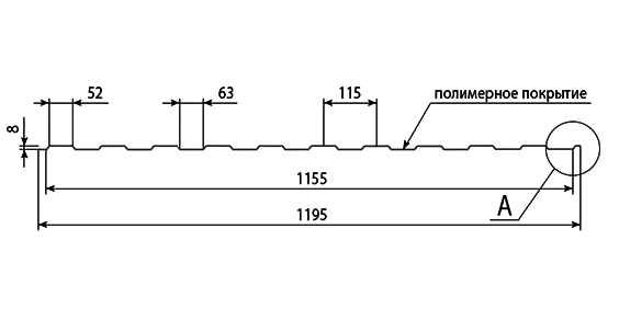 Профнастил ПС-8