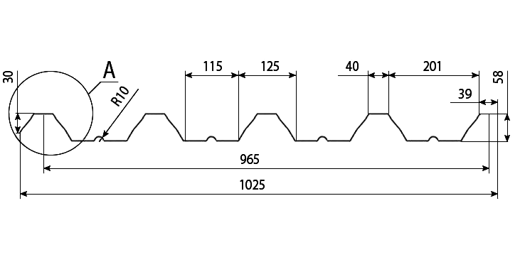 Профнастил ПК-58