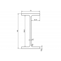Балка двотаврова IPE 140 S235JR