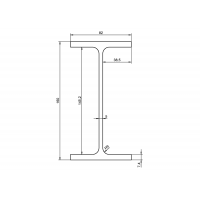 Балка двотаврова IPE 160 S355J2