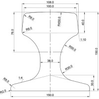 Рейка кранова QU 100