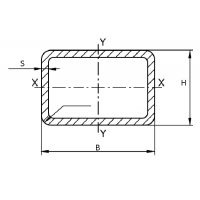 Труба профільна нержавіюча 120x80x4 1.4301